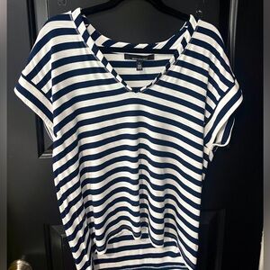 Women’s Navy Blue Stripped Top